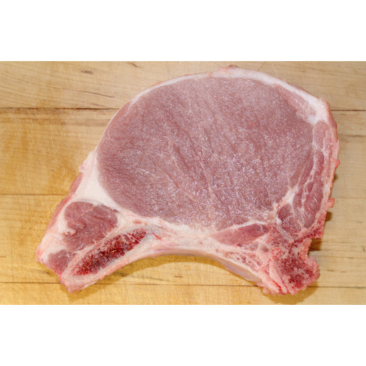 The Rittenhouse Pork Chop 2 1/4" Thick Cut Pork Loin Rib Chop